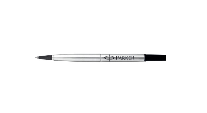 Parker Refill Roller Nero F 1950277 - Punta Fine 0,5 mm, Compatibile con Penne Parker, Confezione da 12 pz