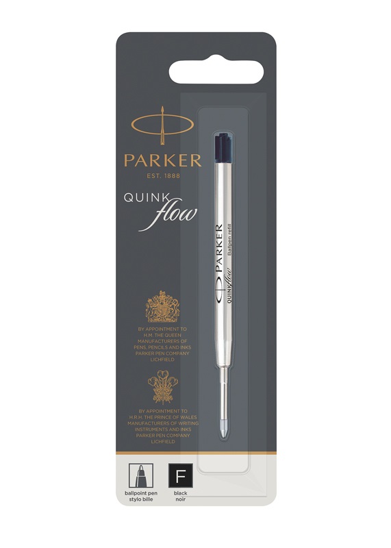 Parker Ricarica Sfera Quink Fine Nero - 1950367, Blister