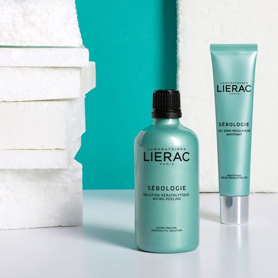 Lierac Sebologie Gel Fluido Sebo-Regolatore 40ml - Corregge Imperfezioni, Pori Dilatati e Pelle Lucida