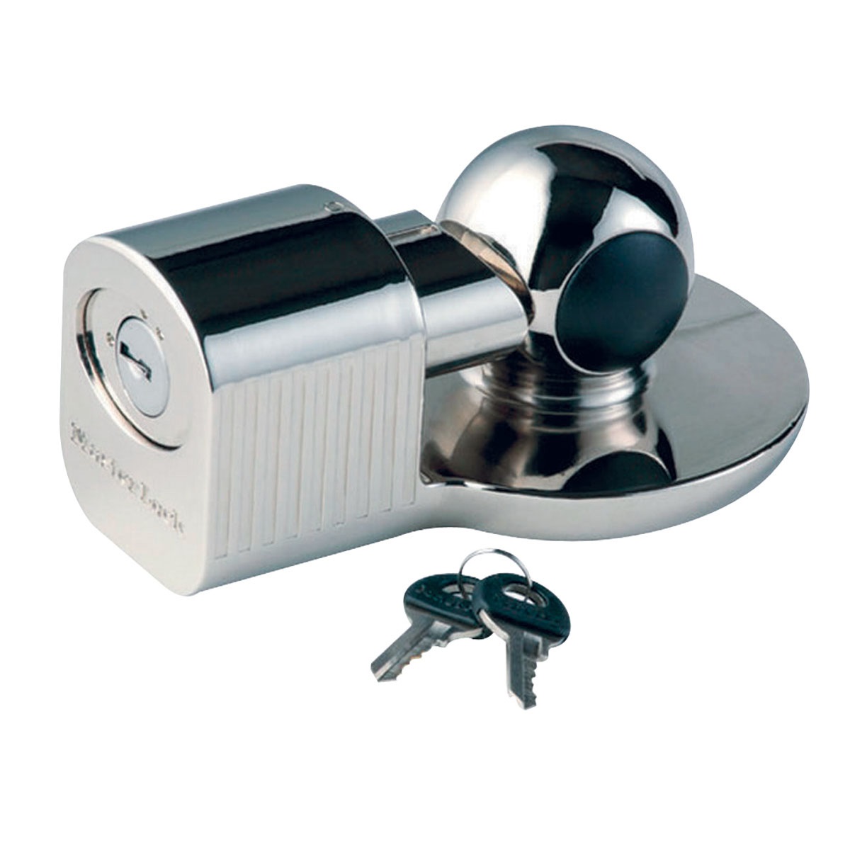 Master Lock 377EURDAT Antifurto Universale per Rimorchi - Protezione per Trailer e Caravane, Dimensioni 6x13,5x9 cm, Compatibile con Attacchi da 48-59 mm, Sicurezza in Alluminio
