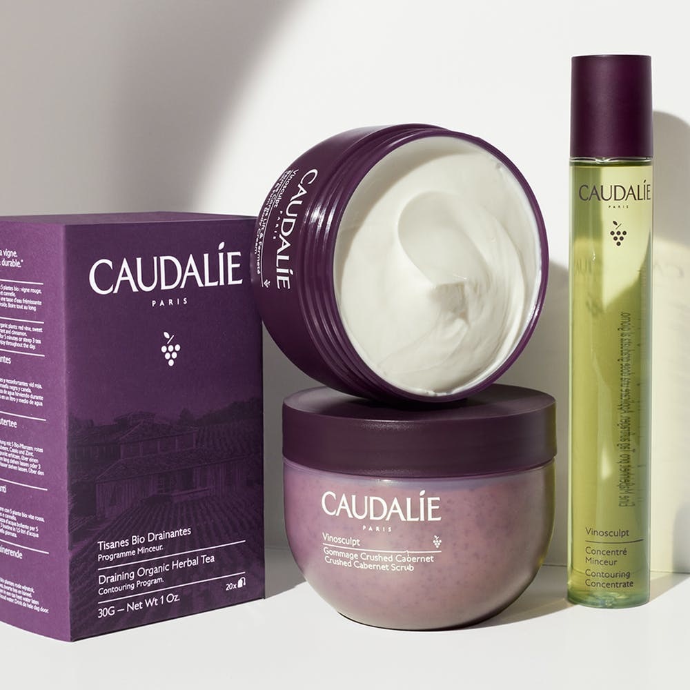 Caudalie Concentrato Snellente Vinosculpt - Olio Corpo Rimodellante 75 ml, Tonificante e Drenante