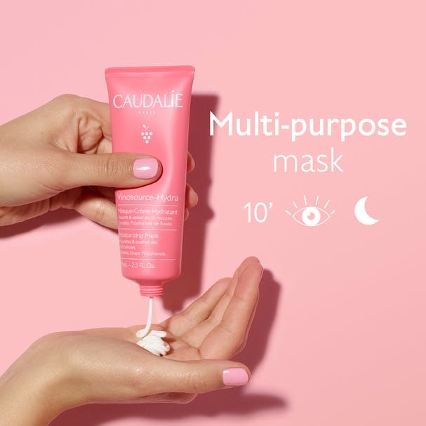 Caudalie Vinosource-Hydra Maschera-Crema Idratante 75 ml - Nutre e Lenisce Pelli Secche e Sensibili
