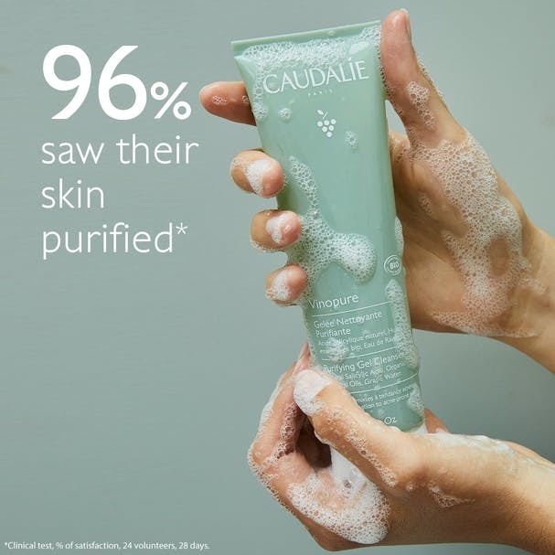 Caudalie Vinopure Gel Detergente Purificante 150 ml - Deterge, Purifica e Riduce Imperfezioni