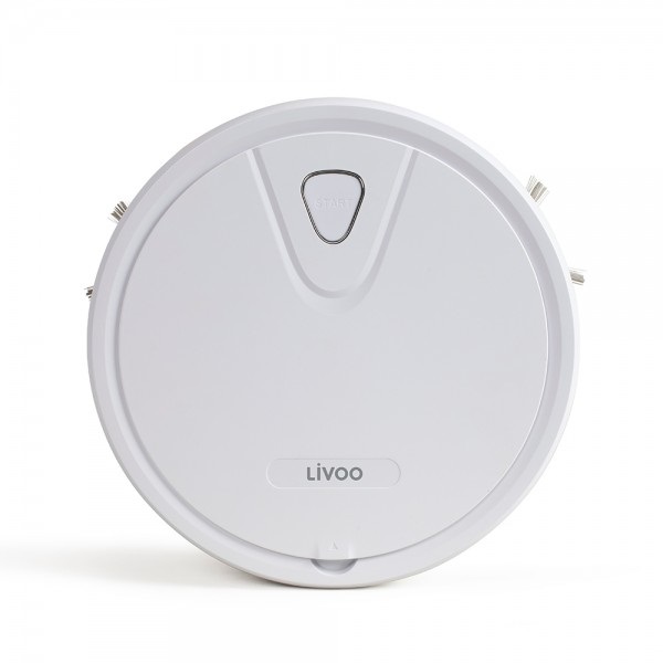 Livoo Aspirapolvere Robot DOH135 - Potenza di Aspirazione 800 Pa, Batteria Litio 1800 mAh, Autonomia Fino a 70 Minuti, Filtrazione Alta Prestazione