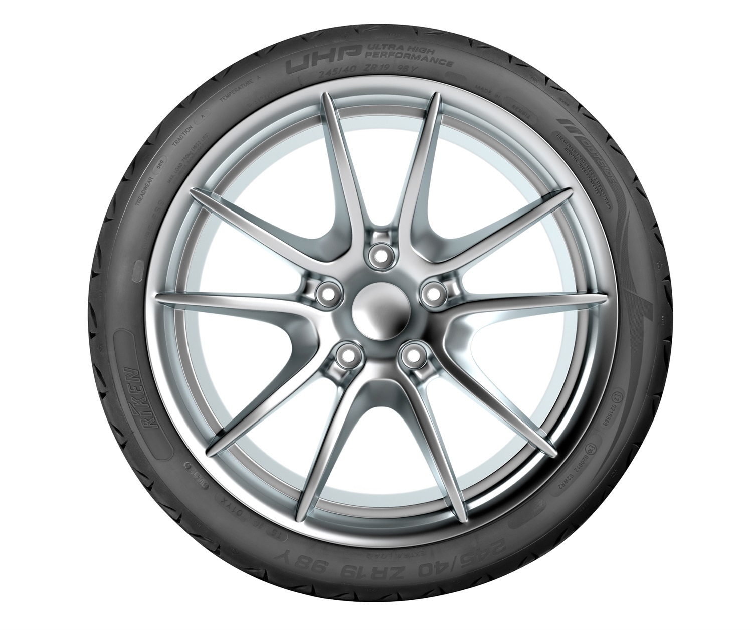 Riken Ultra High Performance XL 245/45 R18 100W - Pneumatico Estivo - Efficienza C, Aderenza C, Rumore 72 dB