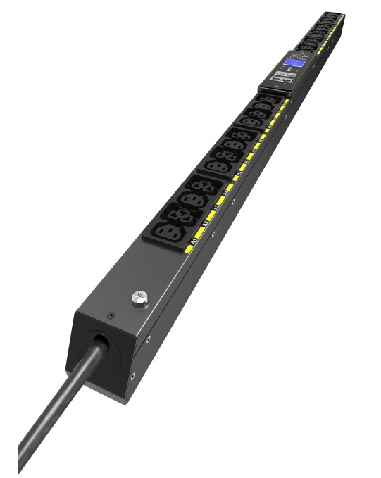 Eaton EVMIF116A PDU Monitorata 24 Prese AC 22.5U Nero, Monofase, C13/C39, Lunghezza Cavo 3m