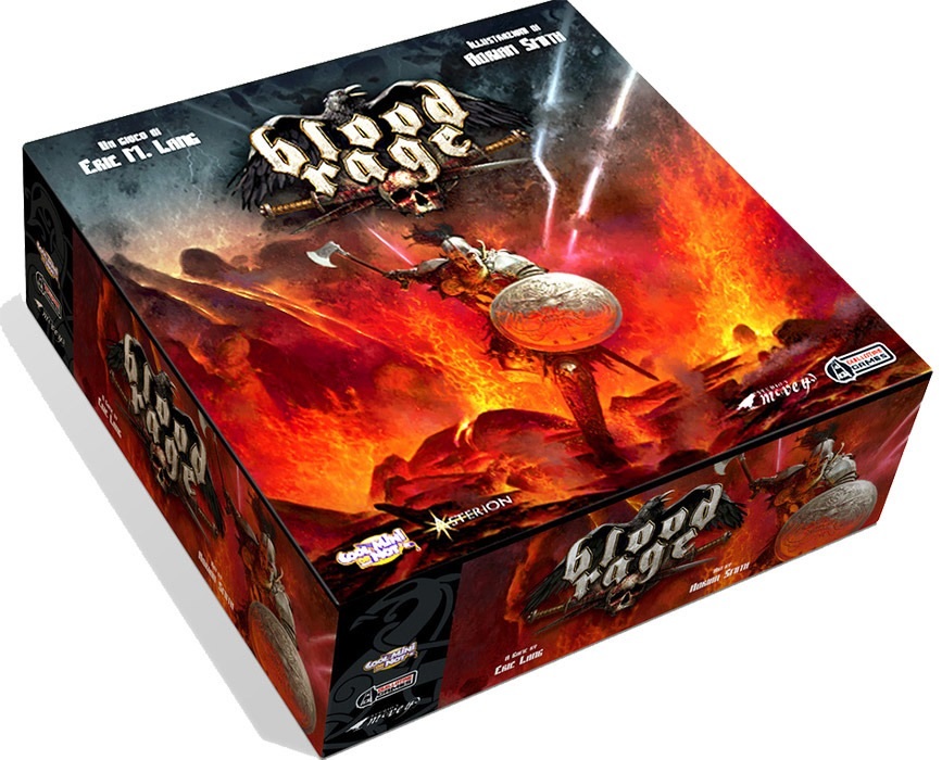 Asmodee Blood Rage - Gioco da Tavolo Strategico per 2-4 Giocatori, 14 Anni, Edizione in Italiano, Multicolore