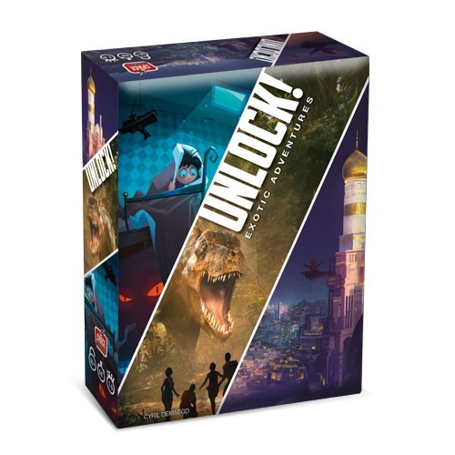 Asmodee Unlock! Exotic Adventures - Gioco da Tavolo Collaborativo con App, Escape Room, 1-6 Giocatori, 10 Anni, Edizione Italiana