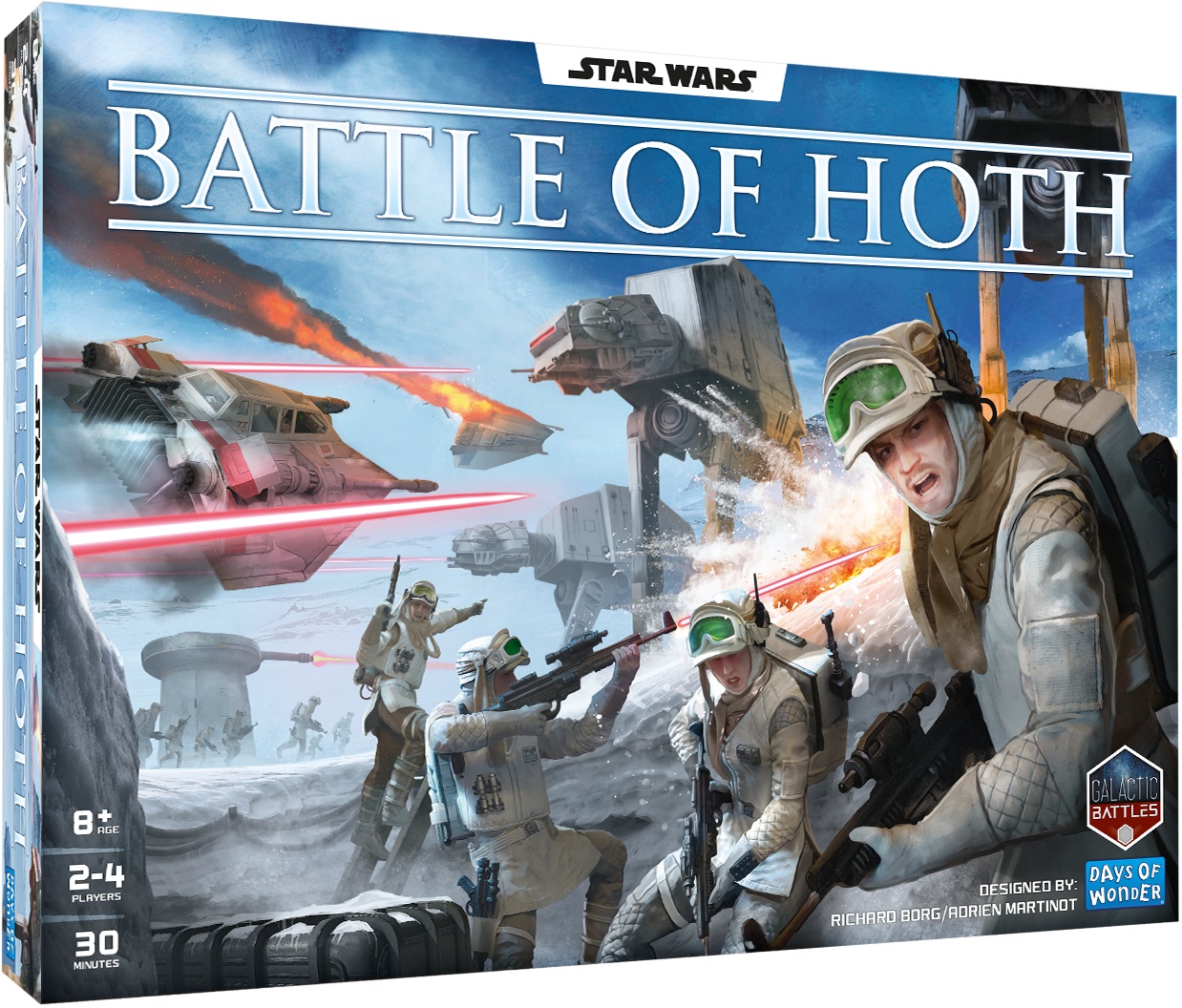 Asmodee Star Wars: Battle of Hoth - Gioco da tavolo di miniature per 2-4 giocatori, età 14 , durata 30 minuti