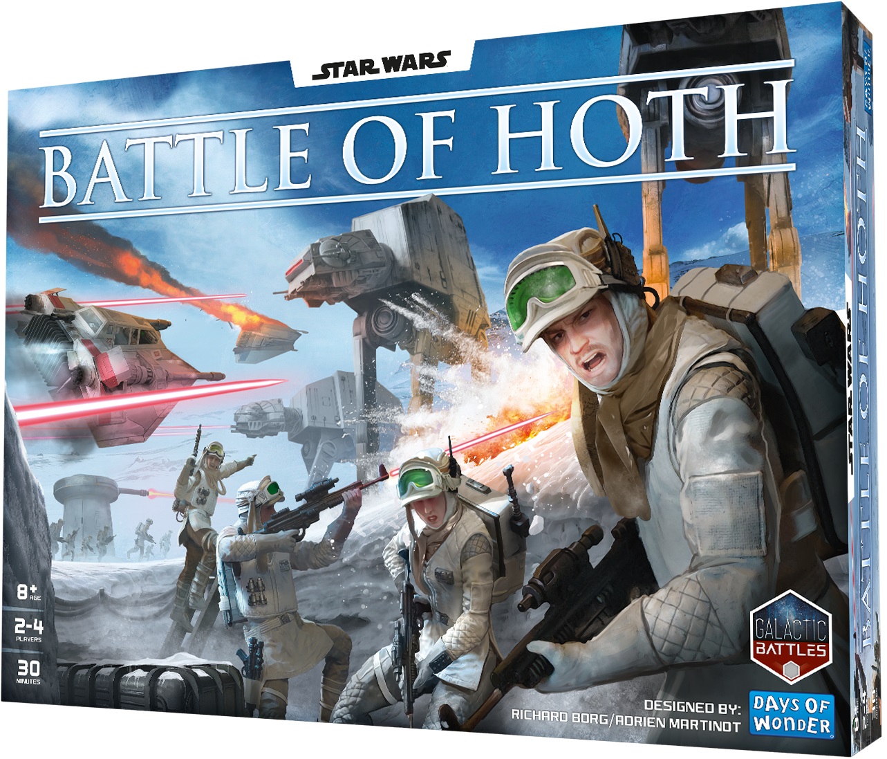 Asmodee Star Wars: Battle of Hoth - Gioco da tavolo di miniature per 2-4 giocatori, età 14 , durata 30 minuti