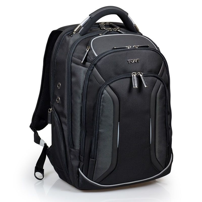 Port Designs Melbourne Zaino per Notebook 15.6'' in Poliestere Nero - Resistente all'Acqua, Unisex, Monocromatico