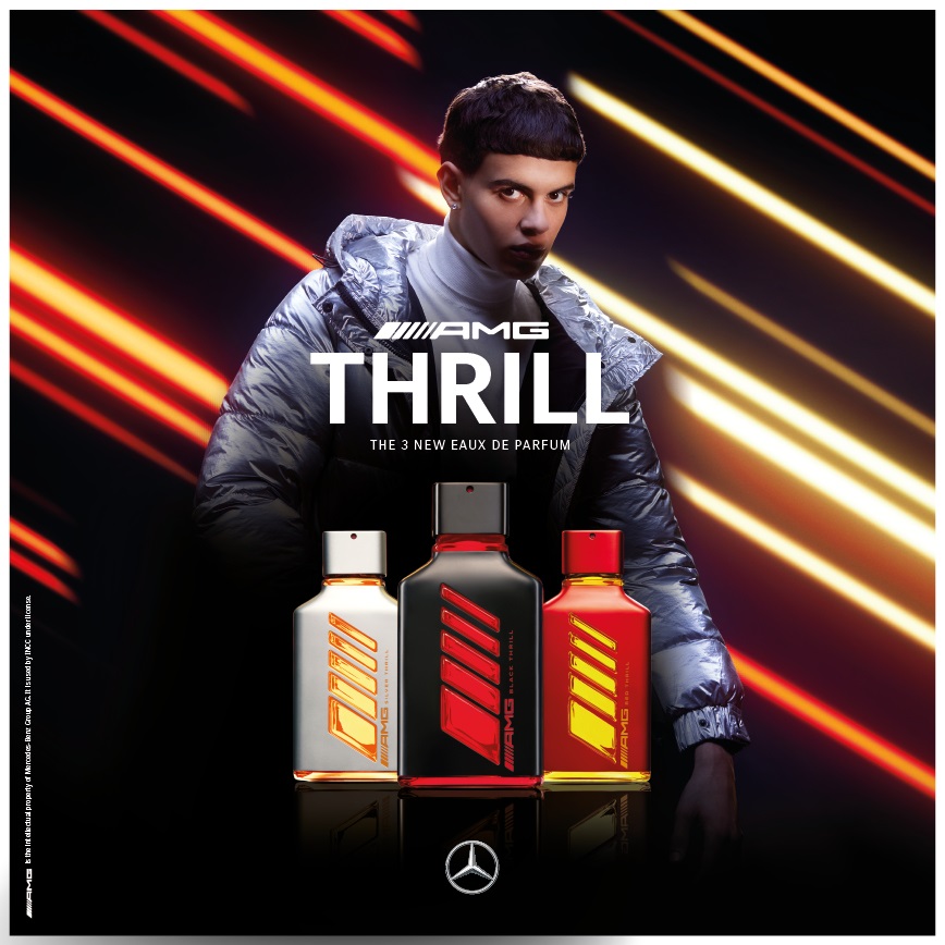 Mercedes-Benz AMG Silver Thrill Eau de Parfum da Uomo 100 ml - Fragranza Fresca ed Energica