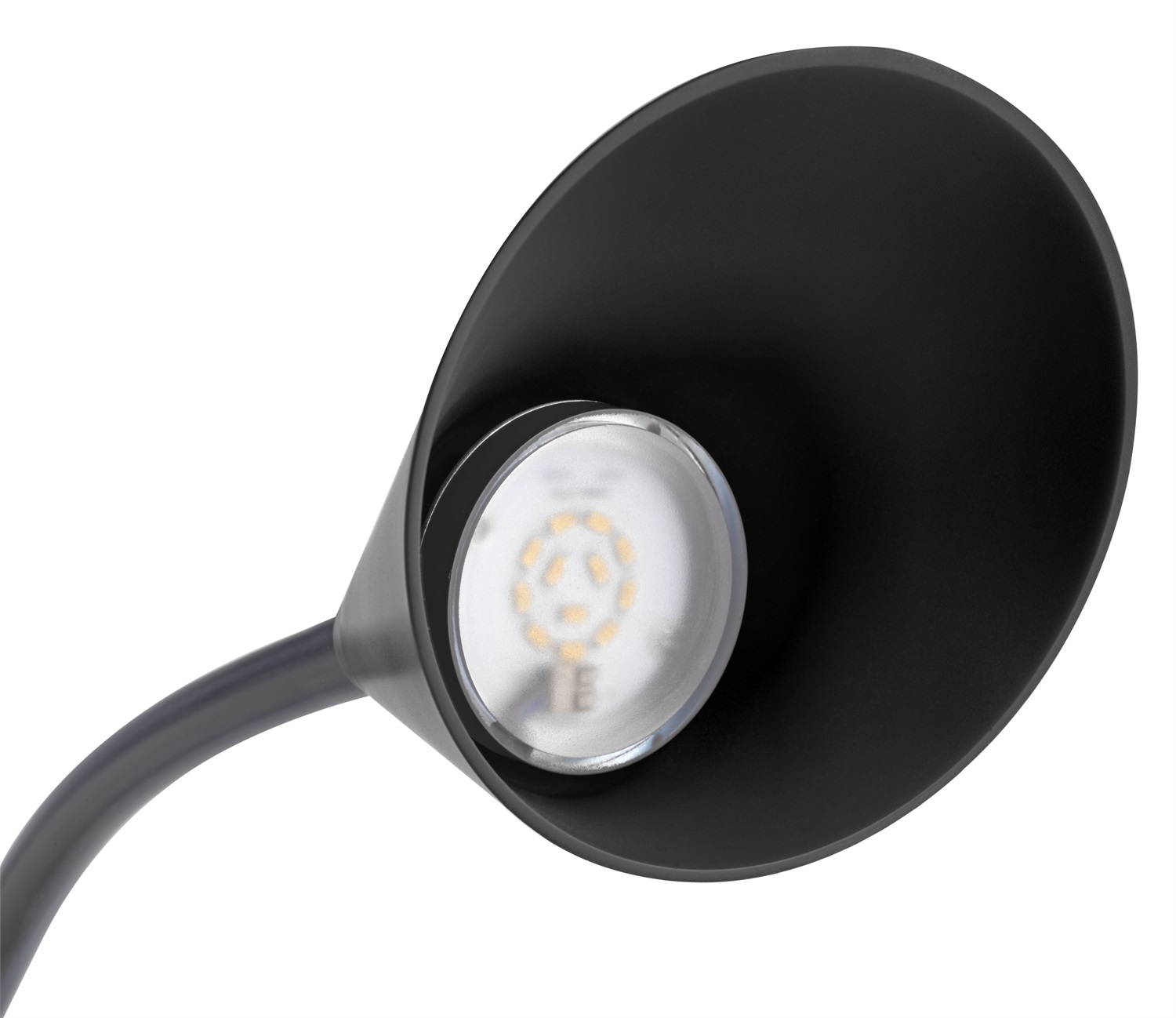 Unilux Lampada da Tavolo Sol LED 4 W Nero - Braccio Flessibile e Calotta Ottimale