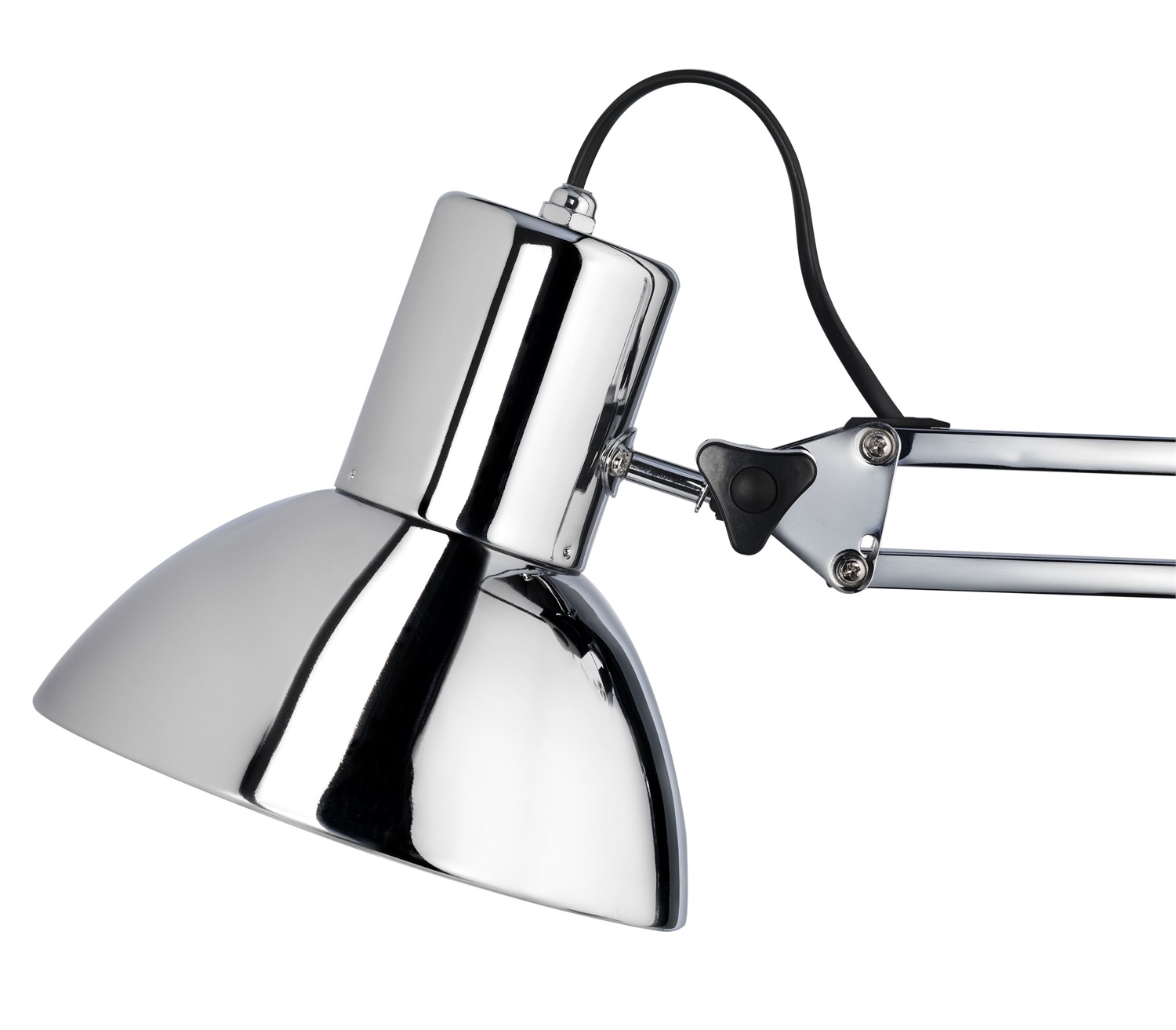 Unilux Success 80 Lampada da Tavolo Grigio Cromato 10 W LED con Braccio Regolabile e Testa Snodabile