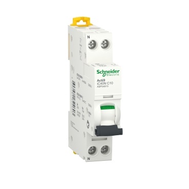 Schneider Electric iC40N Interruttore Automatico 1P N 10A Curva C 6000A/10kA
