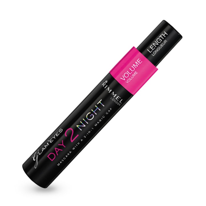 Rimmel London Mascara Day 2 Night, 001 Nero/Black, 9,5 ml - Formula Modulabile per Lunghezza e Volume Estremo