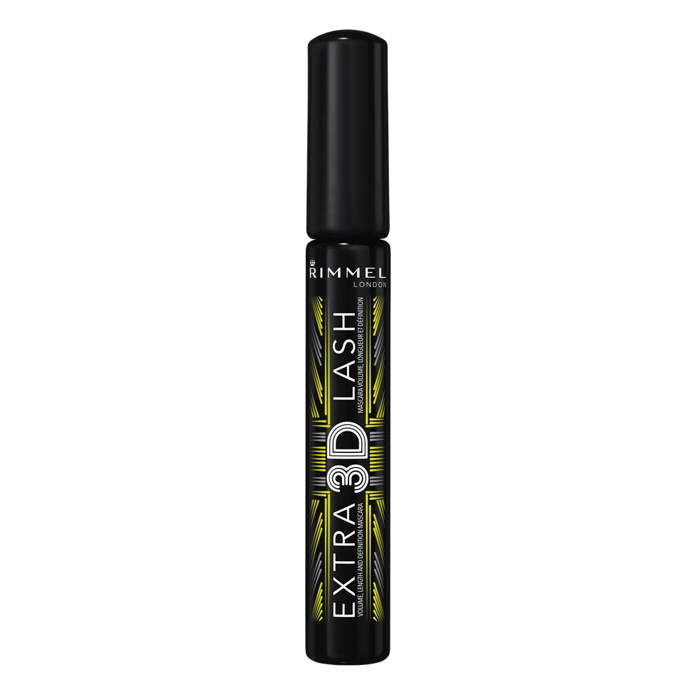 Rimmel London Mascara Extra 3D Lash 003 Extreme Black - Volumizzante e Allungante, 8 ml