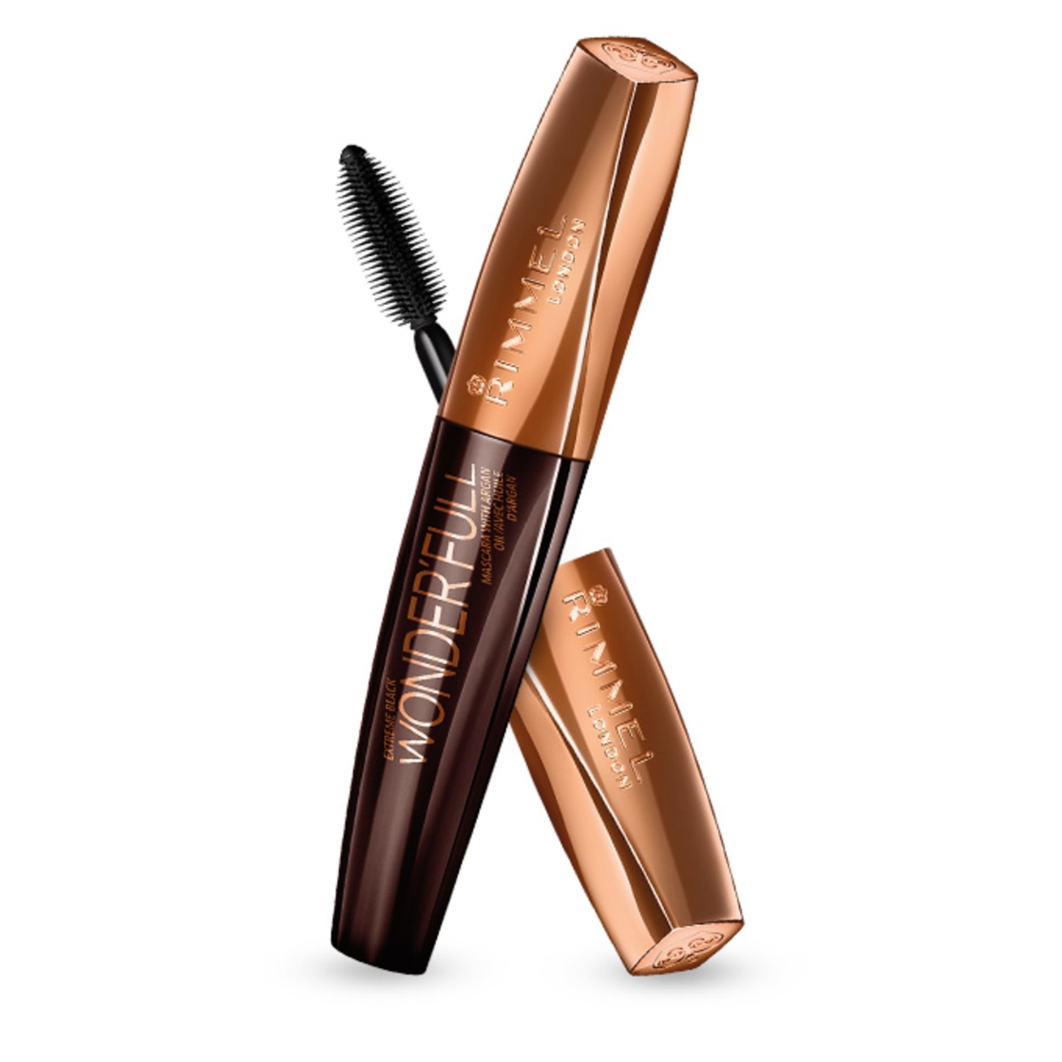 Rimmel Mascara Wonder'Full Extreme Black, 11 ml - Volumizzante e Allungante con Olio di Argan