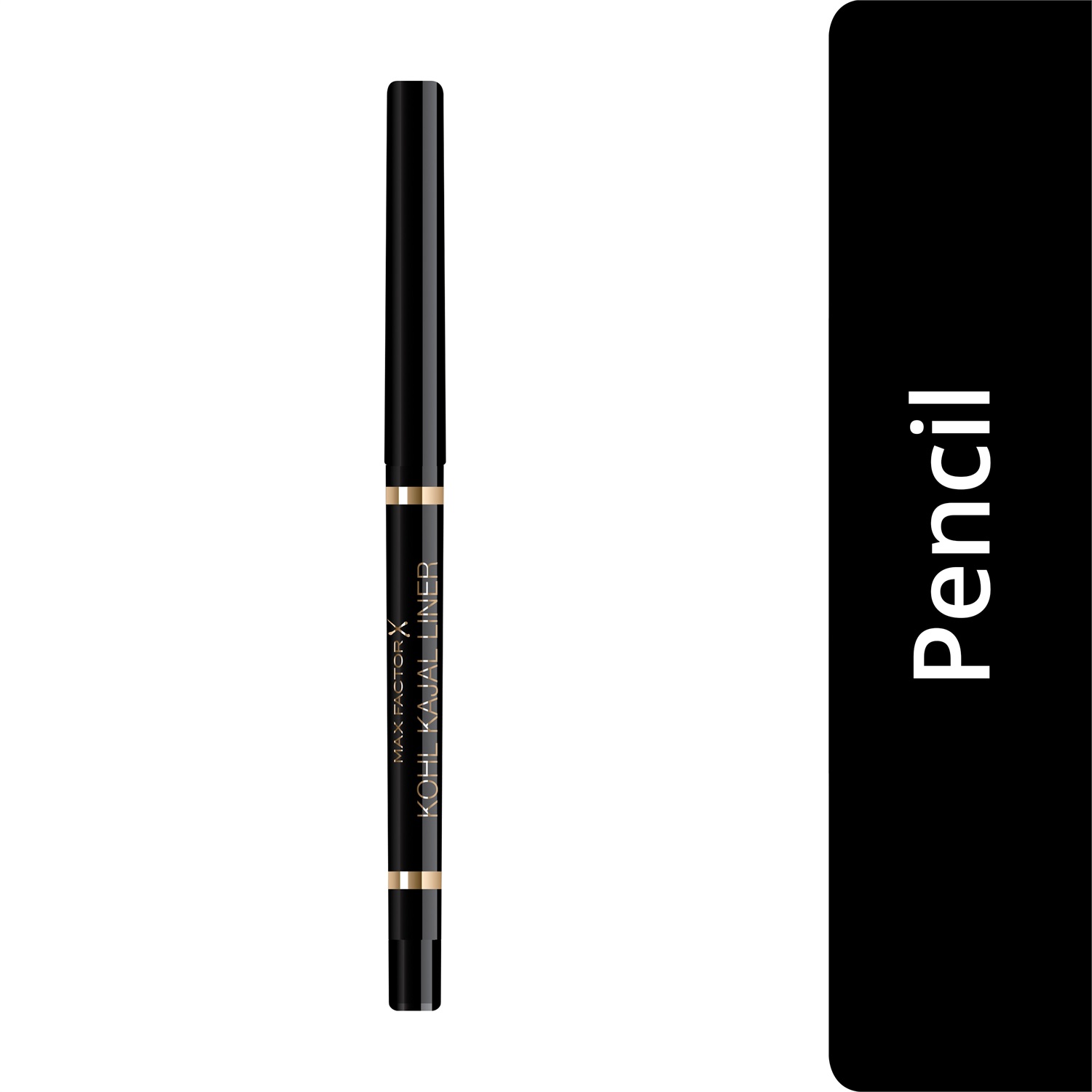 Max Factor Masterpiece Kohl Kajal Matita Occhi Waterproof 001 Black, 0,35 g - Punta Automatica e Texture Ultra Morbida