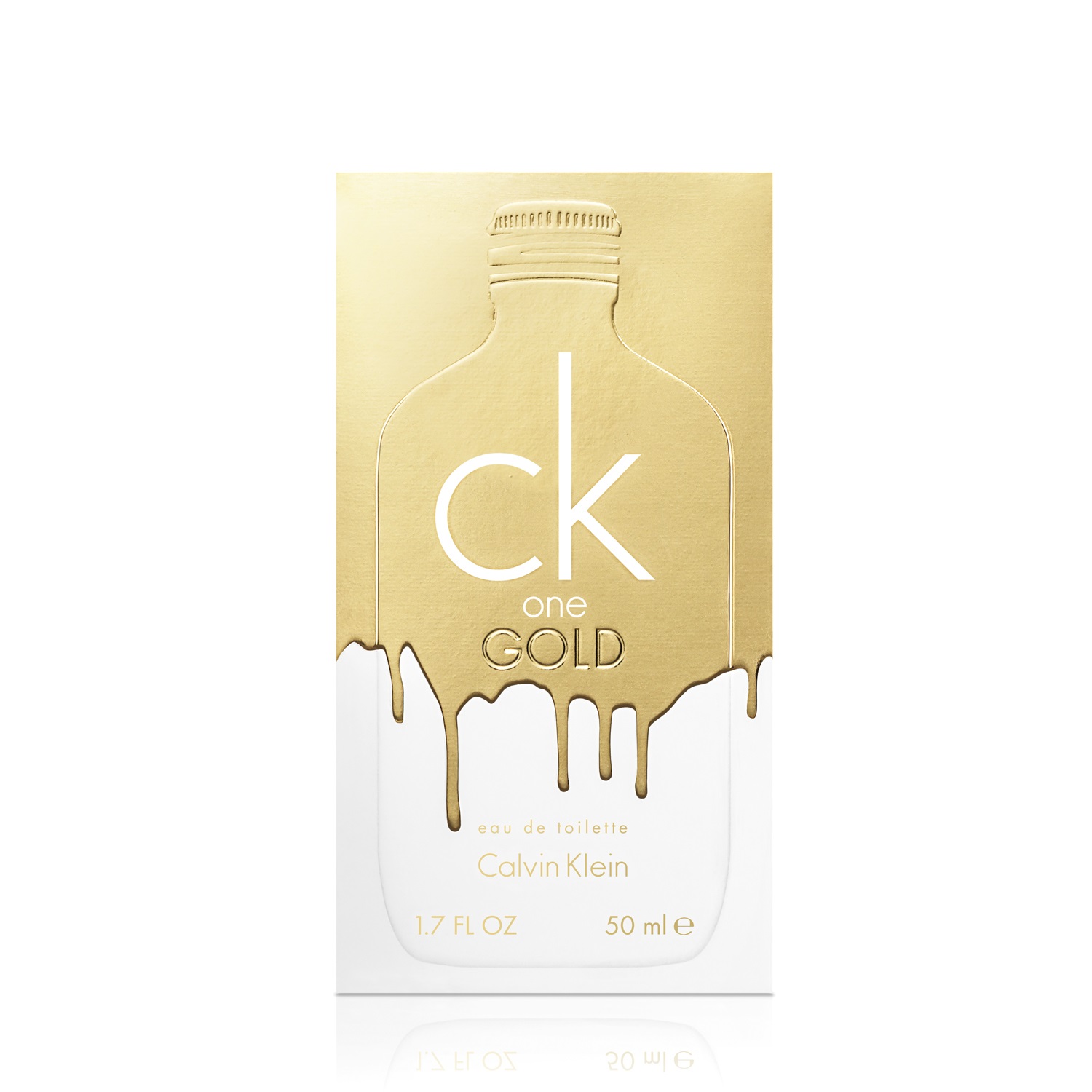 Calvin Klein CK One Gold Eau de Toilette Unisex 50 ml - Fragranza Audace con Note di Fico, Neroli e Vetiver