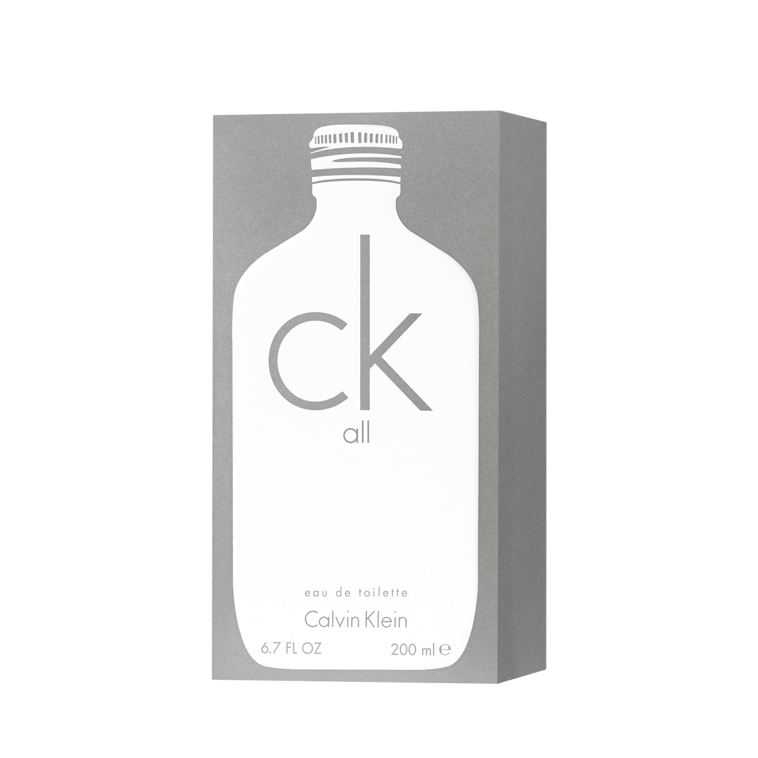 Calvin Klein CK All Eau de Toilette Unisex 200 ml - Fragranza Agrumata con Note di Mandarino, Fresia e Vetiver
