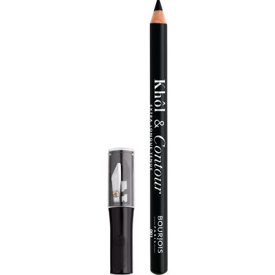 Bourjois Matita Occhi Khol & Contour 01 Noir-Issime - Eyeliner e Kajal Matte 2-in-1, Lunga Durata, 1,2 g con Temperamatite