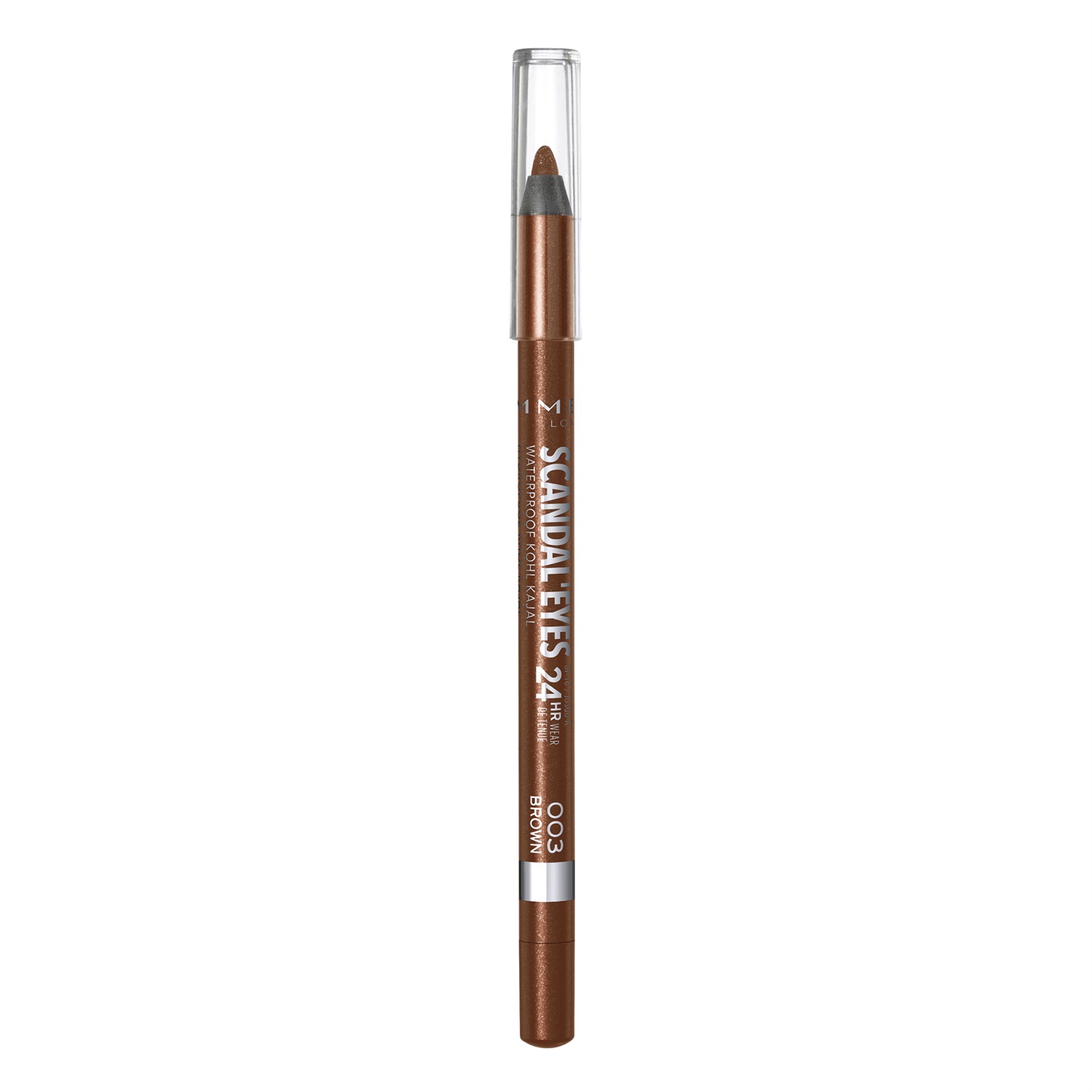 Rimmel London Matita Occhi Scandaleyes Kohl Kajal Waterproof 003 Brown, 1.3 g - Colore Intenso e Lunga Durata