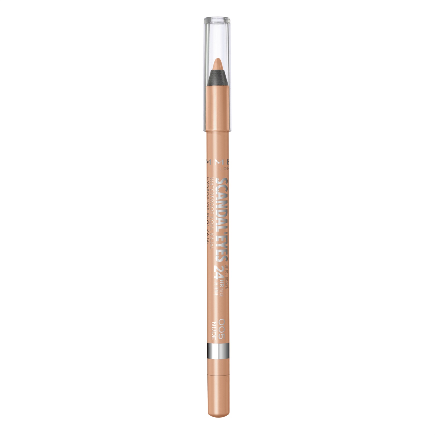 Rimmel ScandalEyes Waterproof Kohl Kajal 005 Nude, 1.3g - Matita Occhi a Lunga Durata, Resistente all'Acqua e al Sudore