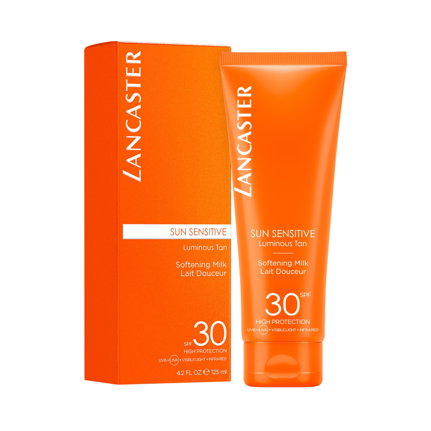 Lancaster Sun Sensitive Latte Emolliente SPF30 per Pelle Sensibile 125 ml - Protezione Ad Amplo Spettro e Abbronzatura Luminosa