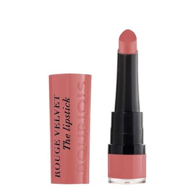 Bourjois Rouge Velvet The Lipstick - Rossetto Opaco a Lunga Tenuta 2,4 g - 02 Flaming Rose