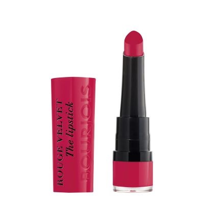 Bourjois Rouge Velvet The Lipstick - Rossetto Opaco a Lunga Tenuta 2,4 g - 09 Fuchsia Botté