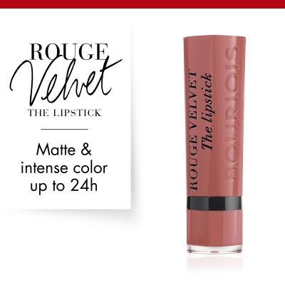 Bourjois Rouge Velvet The Lipstick 2,4 g - Rossetto Opaco Lunga Tenuta 13 Nohalicious