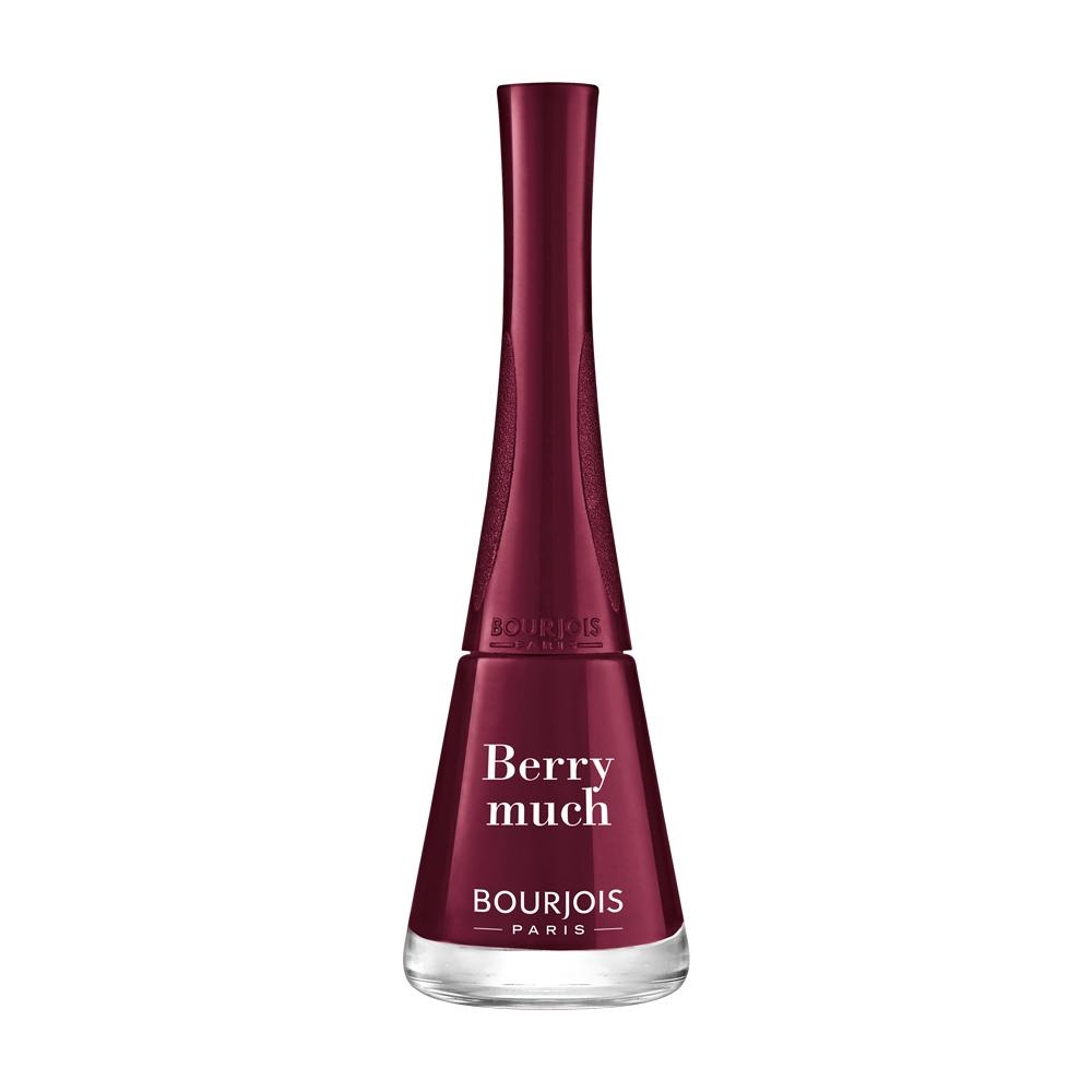 Bourjois 1 Seconde Smalto per Unghie 9 ml - Colore 07 Berry Much, Asciugatura Rapida, Effetto Manicure Professionale