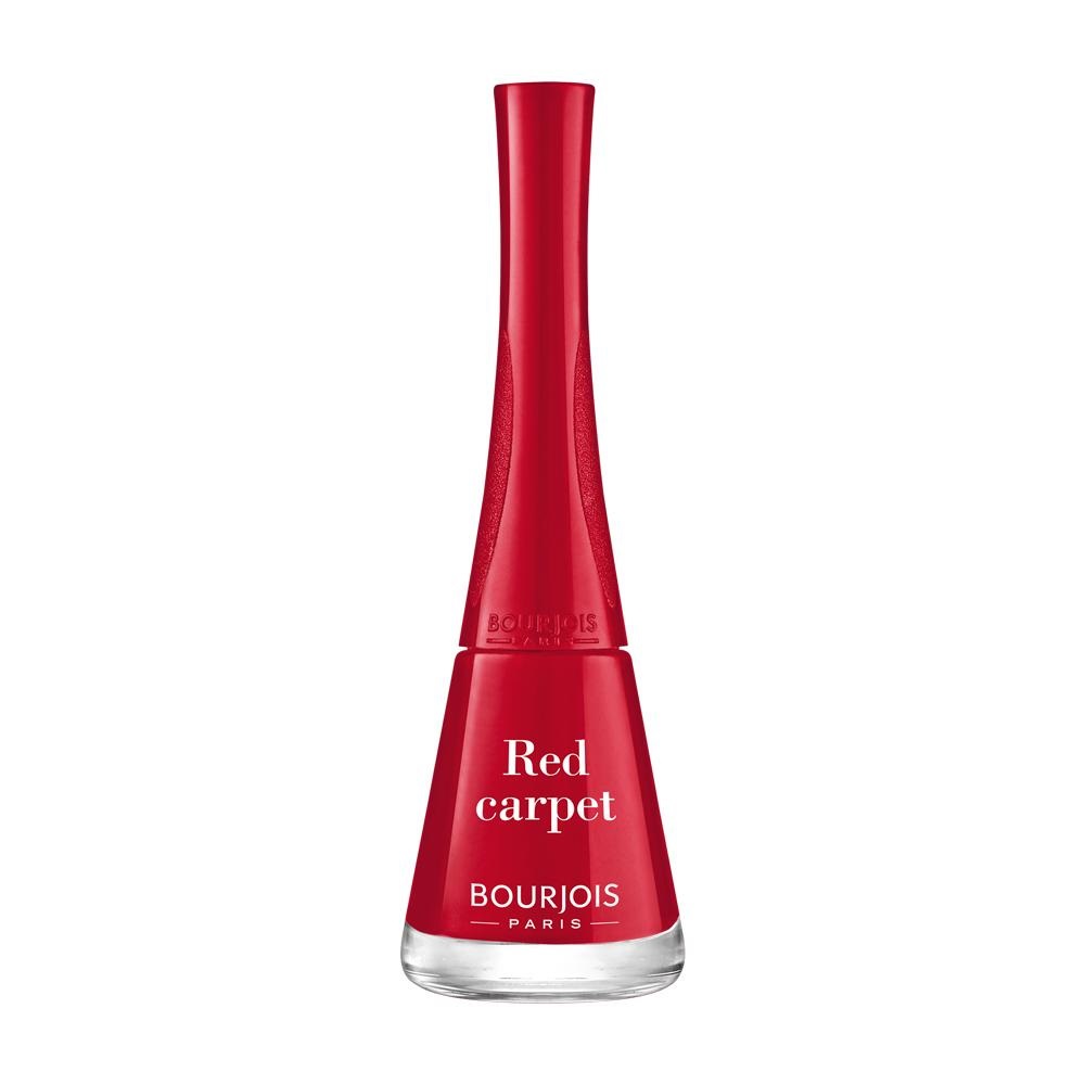 Bourjois 1 Seconde Smalto per Unghie 9 ml - Colore 10 Red Carpet, Asciugatura Rapida, Effetto Gel, Lunga Tenuta