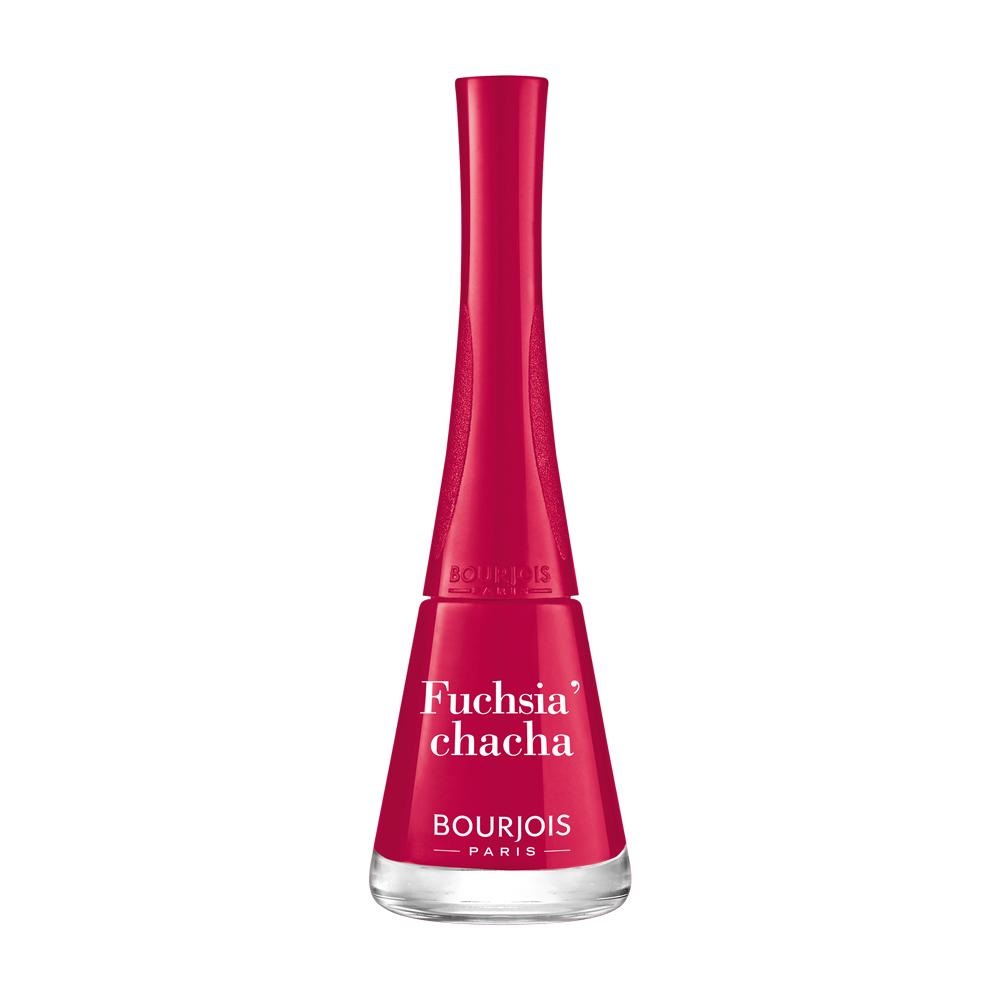 Bourjois 1 Seconde Smalto per Unghie 11 Fuchsia' Chacha 9 ml - Asciugatura Rapida, Effetto Gel, Pennello a Ventaglio
