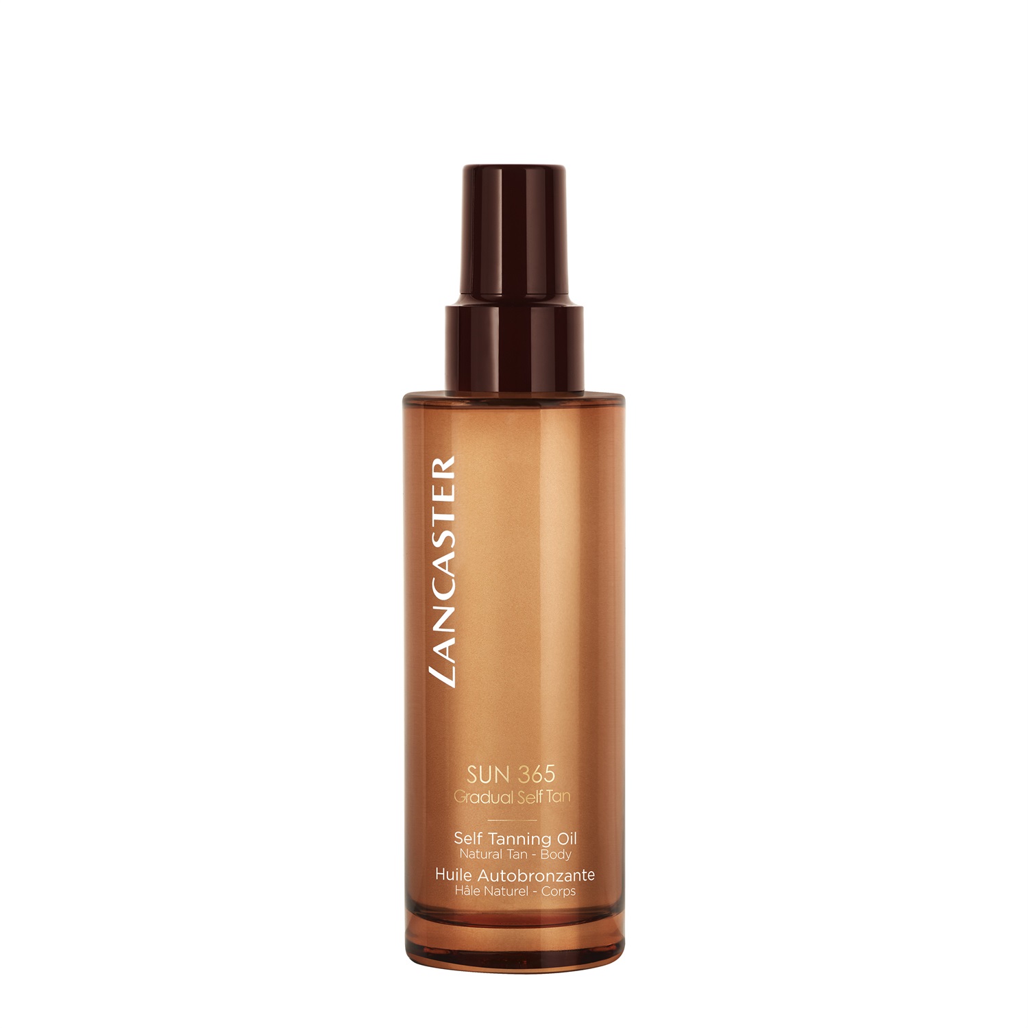 Lancaster Sun 365 Olio Autoabbronzante Graduale Idratante 150 ml - Stimola la Produzione di Melanina per un'Abbronzatura Naturale