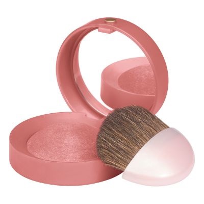 Bourjois Little Round Pot Blush Fard Illuminante Compatto 74 Rose Ambre 2,5 g - Texture Morbida e Leggera, Finish Naturale e Colore Duraturo