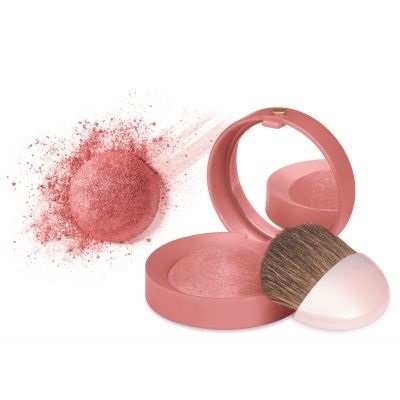 Bourjois Little Round Pot Blush Fard Illuminante Compatto 74 Rose Ambre 2,5 g - Texture Morbida e Leggera, Finish Naturale e Colore Duraturo