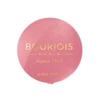 Bourjois Little Round Pot Blush 54 Rose Frisson Fard Illuminante Compatto 2,5 g - Formula Leggera e Trasparente