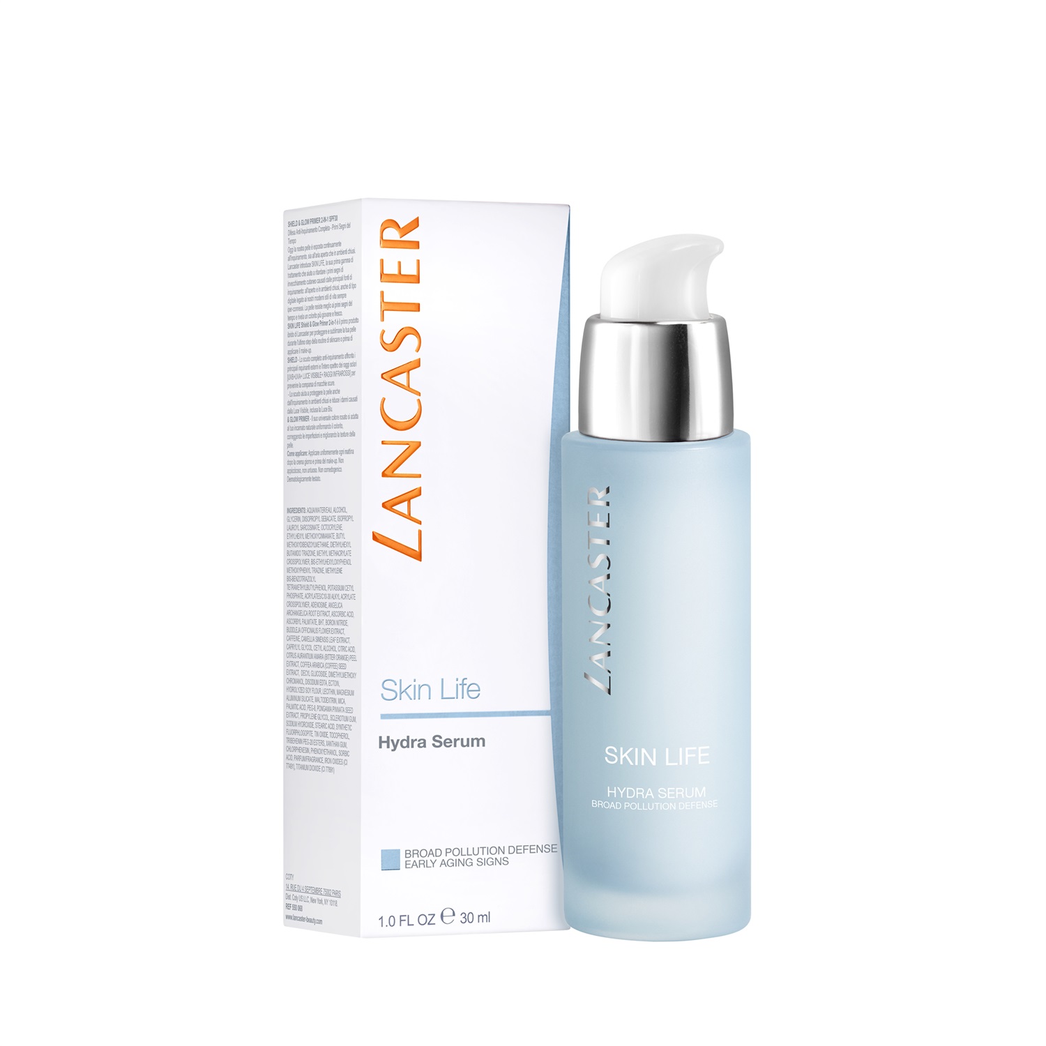 Lancaster Skin Life Hydra Serum 30 ml - Siero Idratante per il Viso con Protezione dallo Stress Ambientale