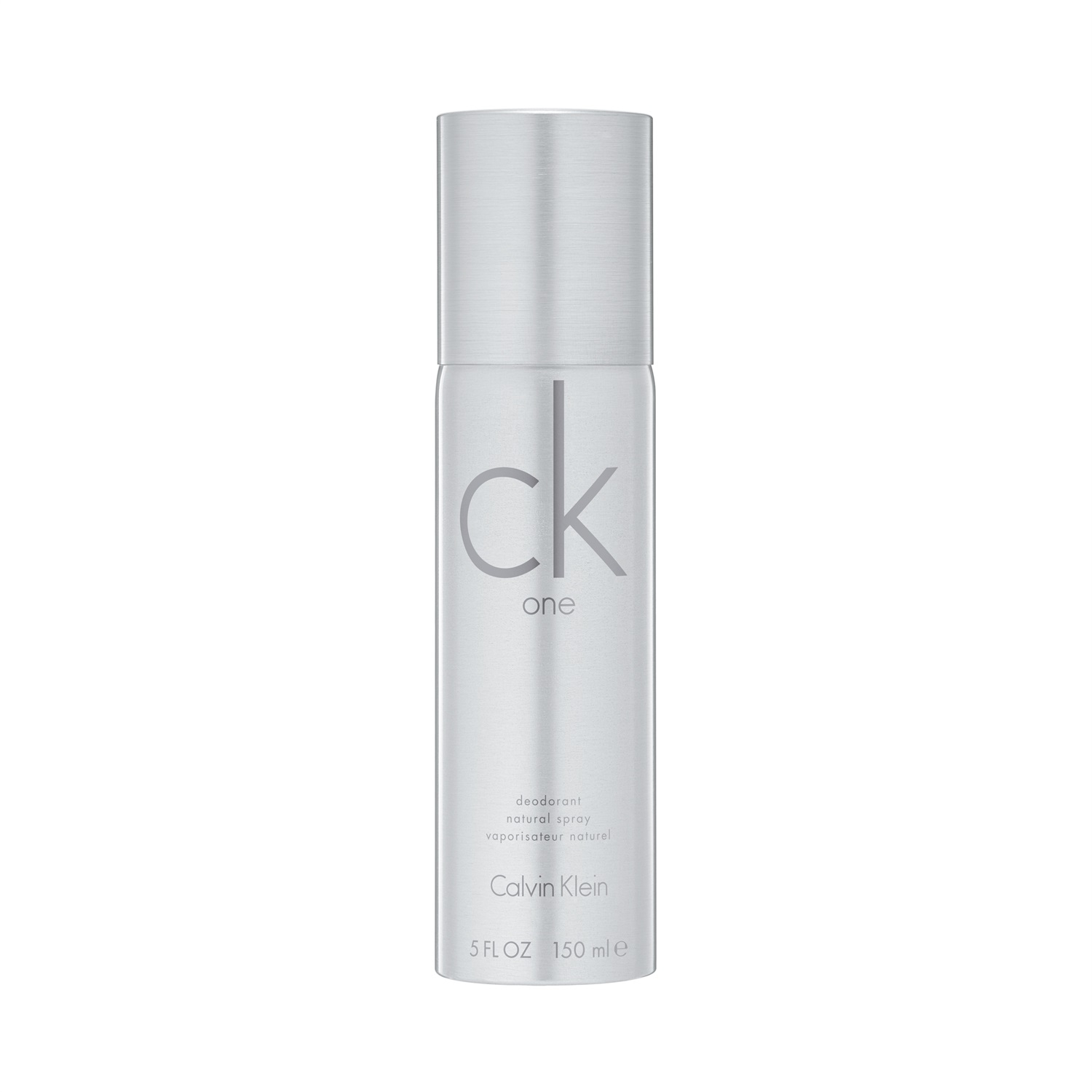 Calvin Klein CK One Deodorante Spray Unisex 150 ml - Fragranza Agrumata-Aromatica con Note di Tè Verde e Papaya