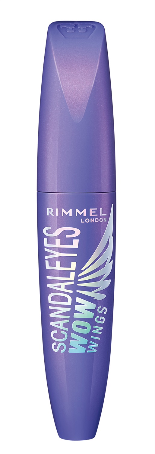 Rimmel Scandaleyes WOW Wings Mascara Volumizzante 12ml - 001 Black, Effetto Wow, Applicatore 2in1