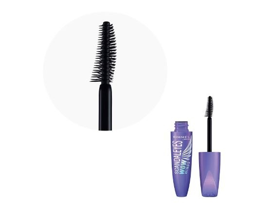 Rimmel Scandaleyes WOW Wings Mascara Volumizzante 12ml - 001 Black, Effetto Wow, Applicatore 2in1