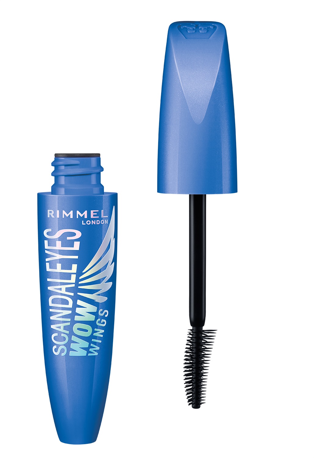 Rimmel ScandalEyes WOW Wings Mascara Waterproof 12 ml - Nero, Formula Ultra Volumizzante, Effetto WOW, Applicatore Alato