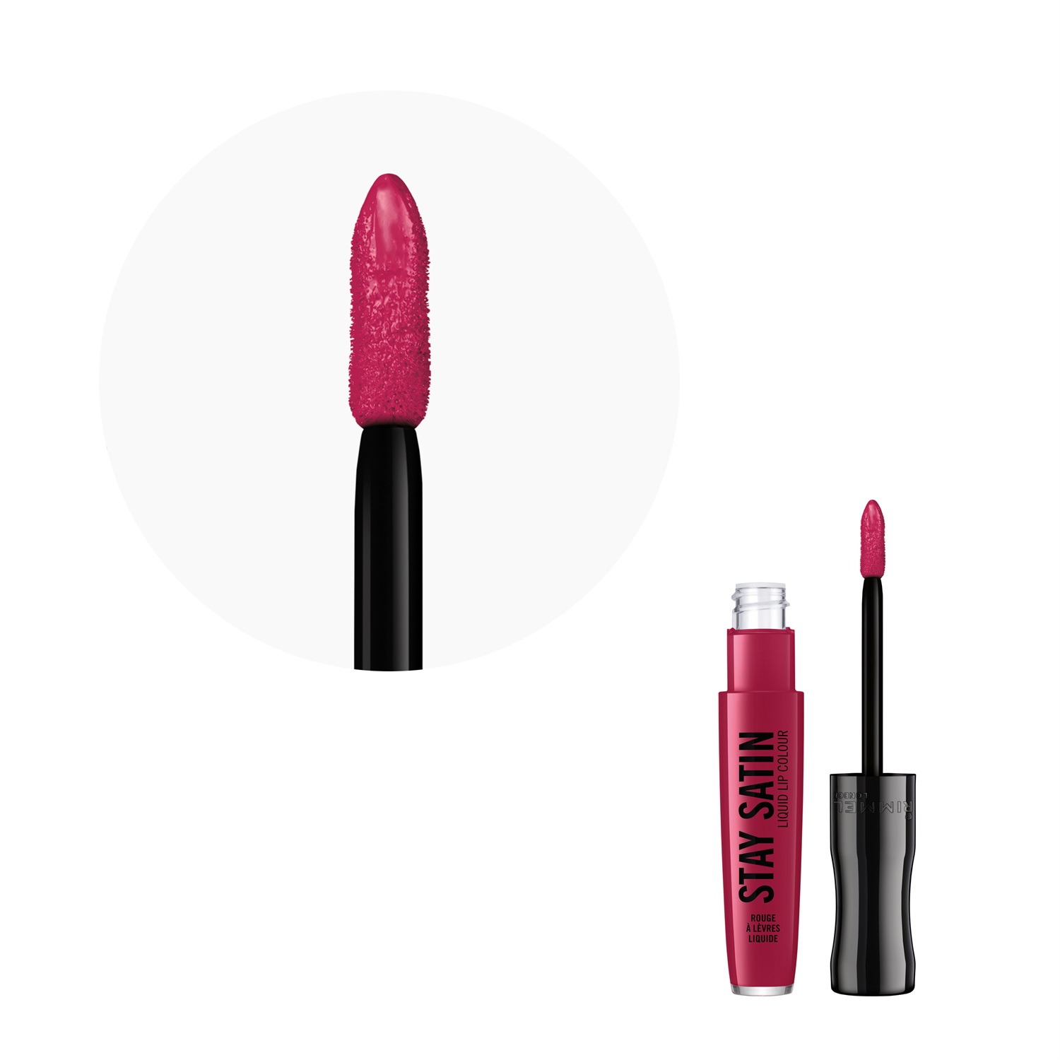Rimmel London Rossetto Liquido Stay Satin 800 Rad, 6 ml - Finish Satinato e Lunga Durata