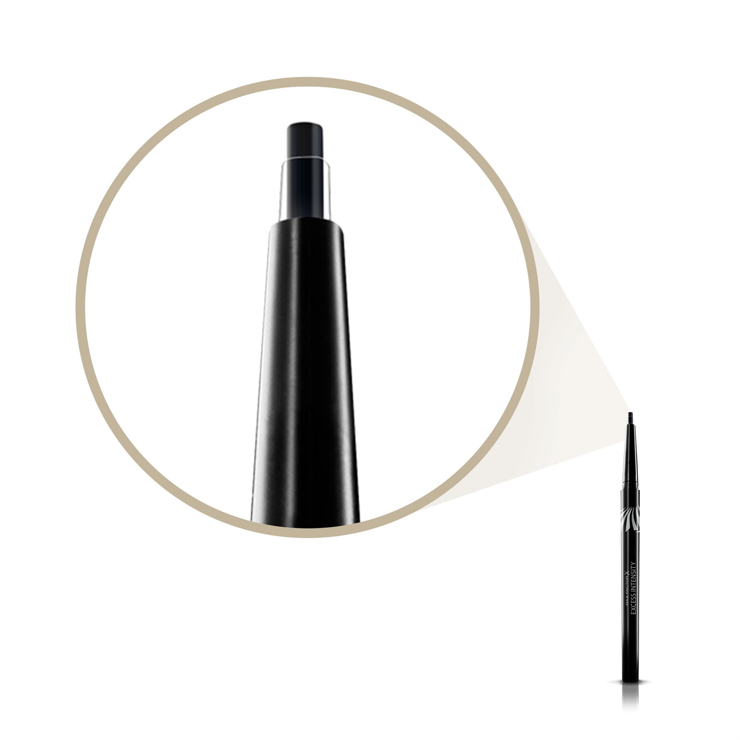 Max Factor Excess Intensity Eyeliner 04 Charcoal - Longwear Waterproof, 2 g, Applicazione Automatica, Tratto Preciso