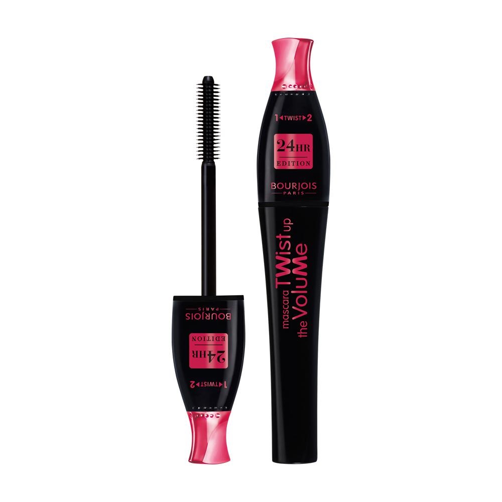 Bourjois Twist Up The Volume Mascara 23 Black 8 ml - Volumizzante, Allungante, Formula Vegana e Resistente all'Acqua
