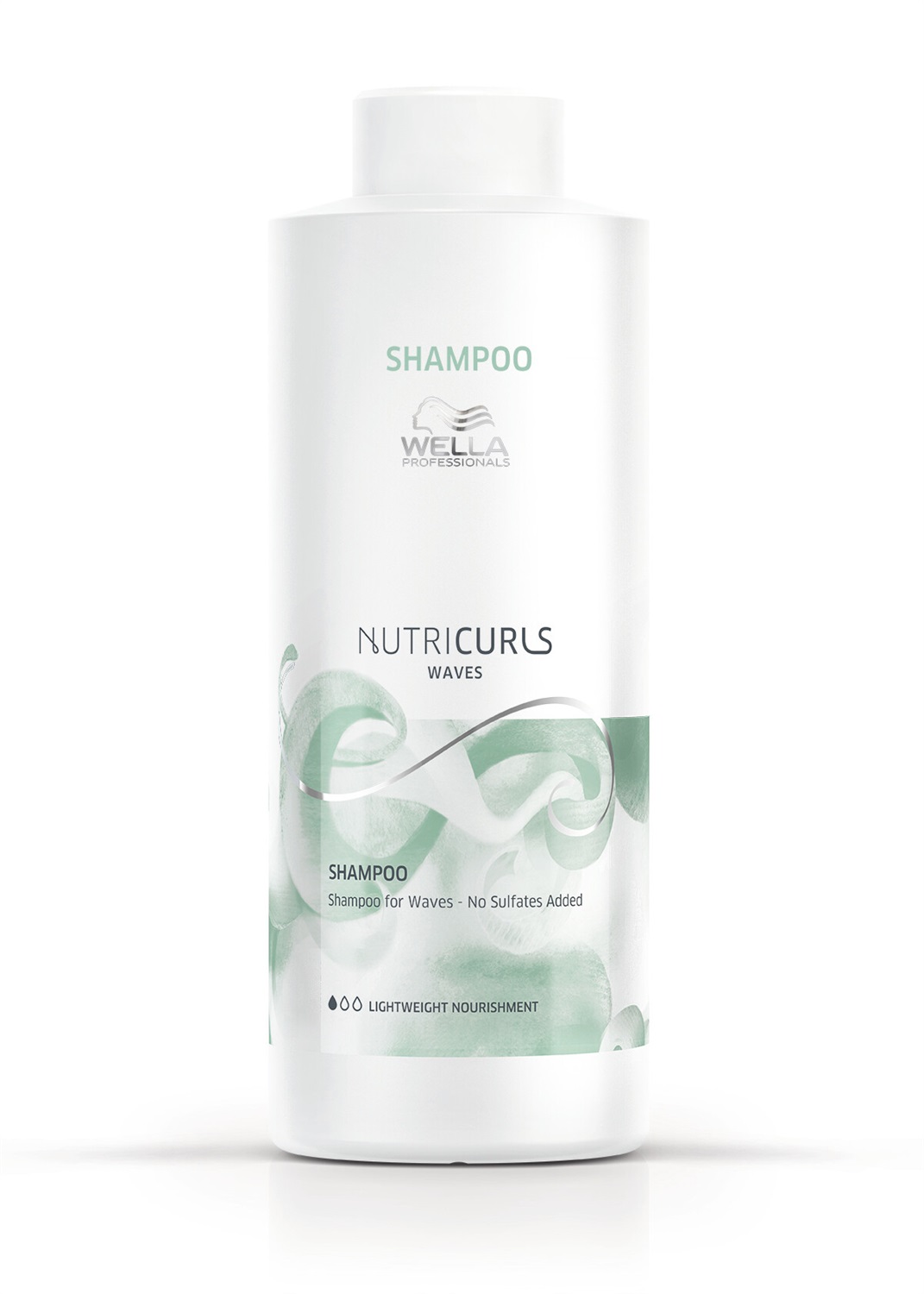 Wella Professionals Nutricurls Shampoo per Capelli Mossi e Ricci 1000 ml - Idratante, Senza Solfati, con Olio di Jojoba ed Estratto di Frumento