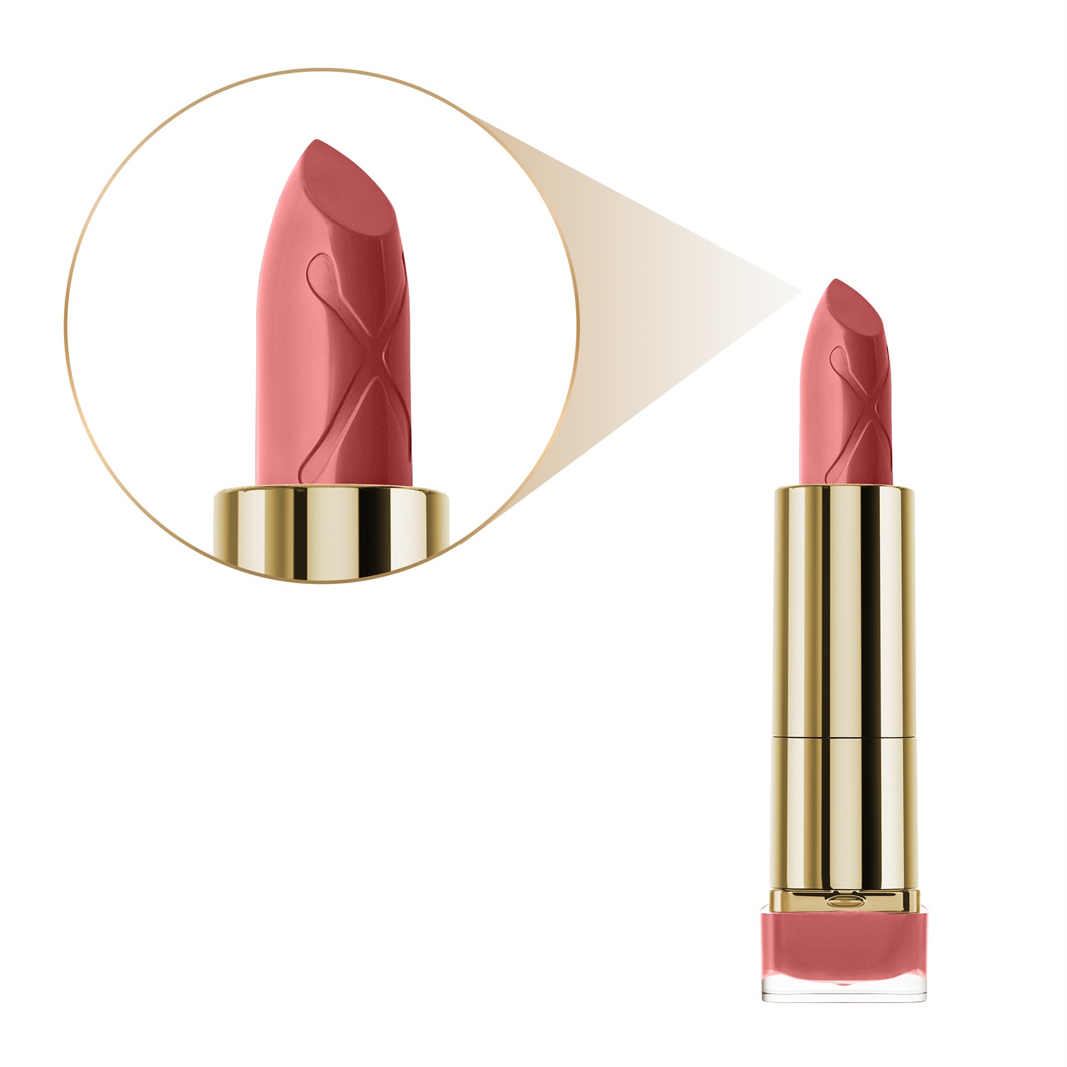 Max Factor Rossetto Stick Colour Elixir 015 Nude Rose - Formula Idratante e Volumizzante, 4 g