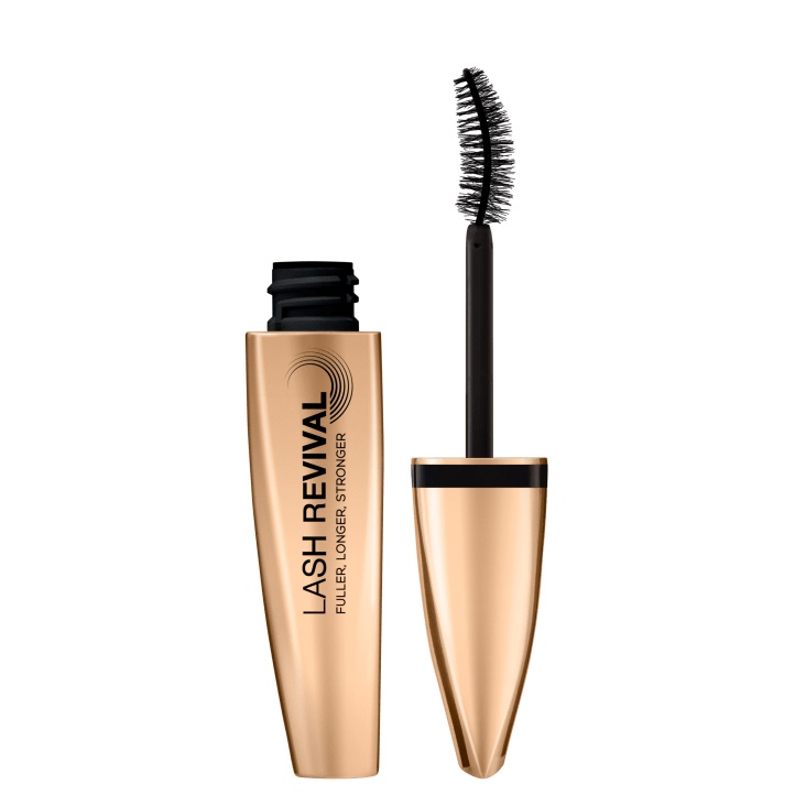 Max Factor Lash Revival Mascara Rinforzante, Allungante e Volumizzante con Estratto di Bambù, 11.5 ml, Colore 001 Black